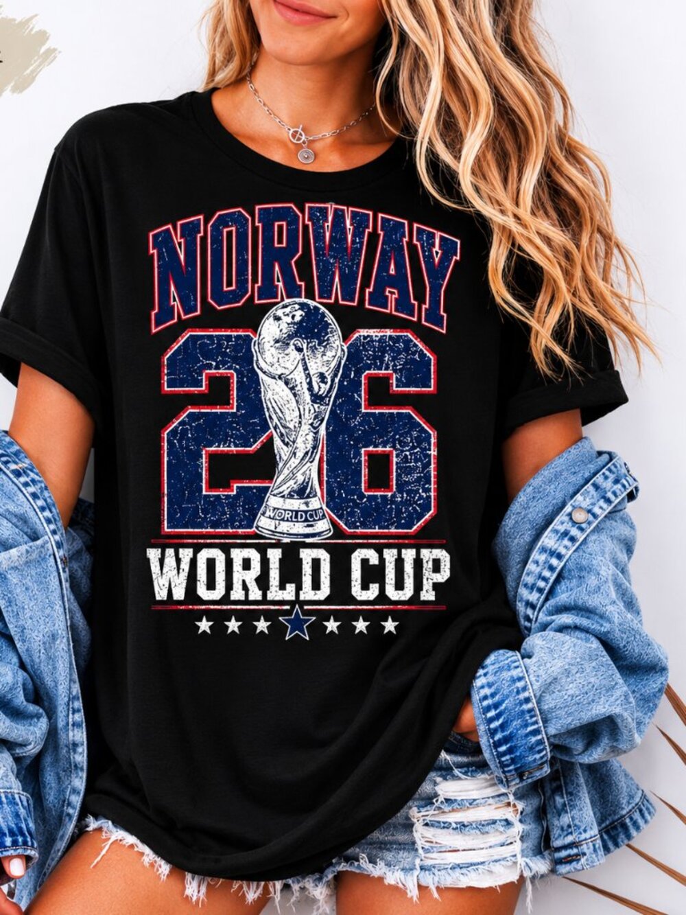 Vintage Norway Soccer Tee, Norwegian Football Fan Graphic Shirt